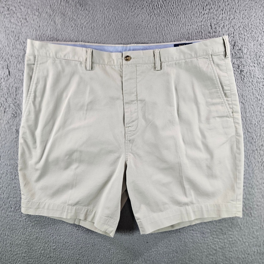 Polo Ralph Lauren Mens 42 Stretch Classic Fit Chino Shorts Tan Khaki Cotton